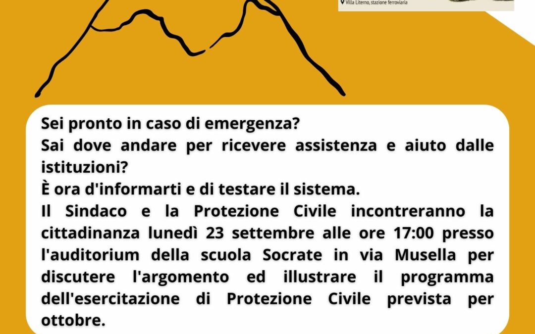 CONVIVIAMO CON IL VULCANO: L’APPUNTAMENTO È PER OGGI ALLE 17.00